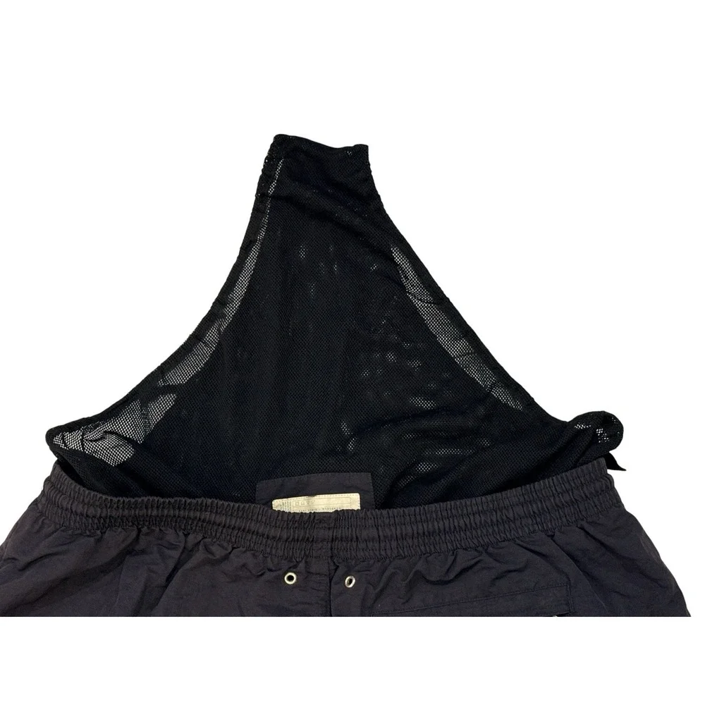 Tori Richard Navy Swim Trunks Men XL Tiki‎ Cocktail Embroidered Shorts Lined